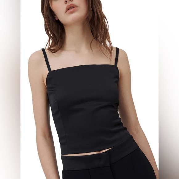 Marella Label/cut Cropped Cami Top Size: Medium US4 All Seasons - Picture 5 of 6